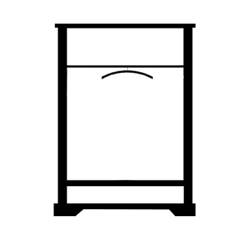 Dulap cu 2 usi si 1 sertar, 102 x 56 x 202 cm, lemn masiv - Img 3