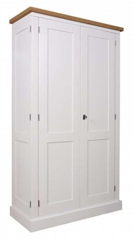 Dulap cu masa birou Lovely Kubic Oak, lemn masiv si mdf, 100 x 45 x 180 cm - Img 2