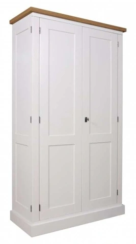 Dulap cu masa birou Lovely Kubic Oak, lemn masiv si mdf, 100 x 45 x 180 cm - Img 2