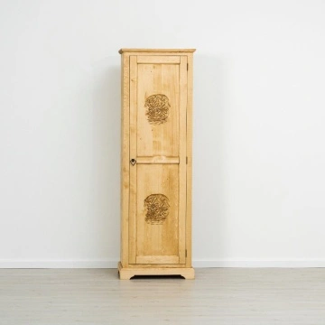 Dulap dormitor Rustic Alpin lemn masiv, 1 usa, 65 x 46 x 200 cm - Img 2