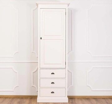 Dulap lemn masiv cu 1 usa si 3 sertare, 75 x 40 x 220 cm