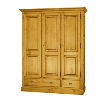 Dulap Maria cu 3 usi si 2 sertare Lemn Masiv, 161 x 60 x 202 cm - Img 2