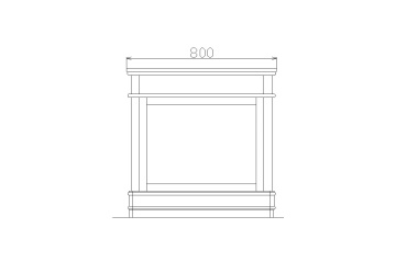 Masa de Birou Marsilia cu 1 usa si 3 sertare, lemn masiv, 180 x 80 x 79.7 cm - Img 3