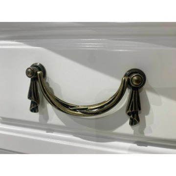 Noptiera dormitor Donatello Classic Stil, 3 sertare, finisaj vopsit alb, 60 x 42 x 68 cm - Img 5
