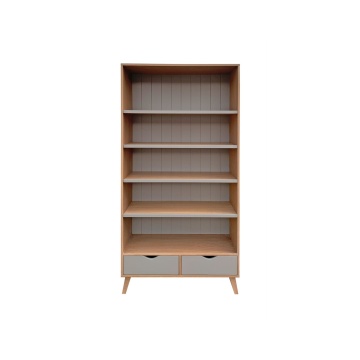 Biblioteca Matteo cu 2 sertare si 4 rafturi, 100 x 40 x 200 cm - Img 4