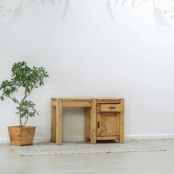 Birou 1 usa si 1 sertar Lemn Masiv Ecuador, 120 x 50 x 78 cm - Img 3