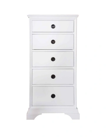 Comoda Aurelia ingusta, 5 sertare, 62 x 45 x 128 cm, lemn masiv