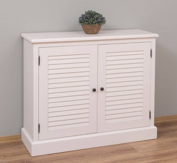 Comoda dormitor Mediterana lemn masiv, 2 usi tip zabrea, 108 x 37 x 90 cm - Img 4