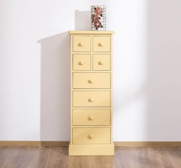 Comoda ingusta cu 8 sertare, lemn masiv, 46 x 36 x 122 cm - Img 5