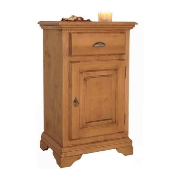 Comoda lemn masiv cu 1 usa si 1 sertar Casa Maria 56 x 39 x 90 cm