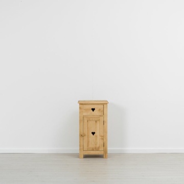 Comoda Lemn Masiv Rustic Ana cu 1 usa si 1 sertar, 48 x 42 x 89 cm - Img 3