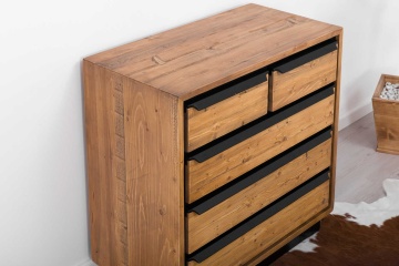 Comoda Mexicana lemn masiv, 5 sertare, 92 x 48 x 92 cm - Img 2