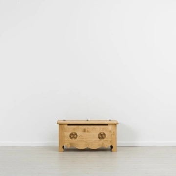Cufar Rustika lemn masiv sculptat, 100 x 49 x 48 cm - Img 4