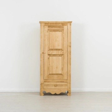 Dulap dormitor Rustika Lemn Masiv cu 1 usa si 1 sertar, 83 x 55 x 185 cm - Img 3