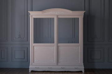 Dulap Dressing cu 2 usi culisante Royal, lemn masiv, 203.6 x 66.6 x 230 cm - Img 1