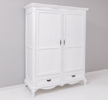 Dulap Julietta Classy lemn masiv, 2 usi si 2 sertare, 140 x 70 x 190 cm - Img 3