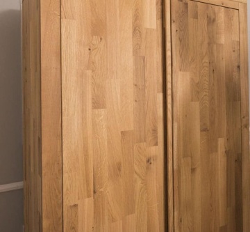 Dulap Stejar Masiv Wild Country cu 2 usi si 1 sertar, 110 x 55 x 190 cm - Img 6
