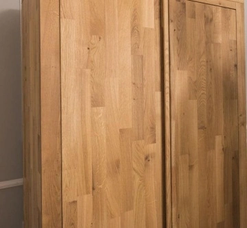 Dulap Stejar Masiv Wild Country cu 2 usi si 1 sertar, 110 x 55 x 190 cm - Img 6