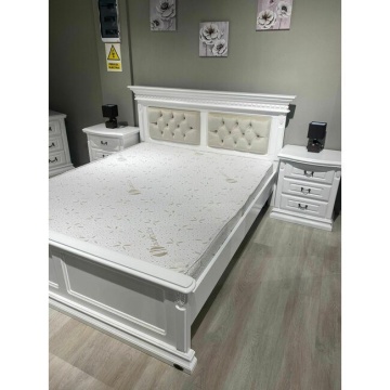 Noptiera dormitor Donatello Classic Stil, 3 sertare, finisaj vopsit alb, 60 x 42 x 68 cm - Img 3