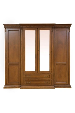 Set mobila dormitor Donatello Classic Stil, 4 piese, finisaj furnir nuc - Img 6