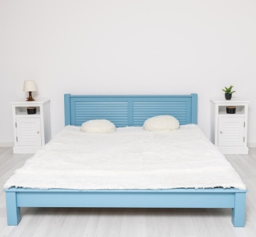 Set mobila dormitor Mediterana, lemn masiv, 4 piese, dublu color, personalizabil - Img 3