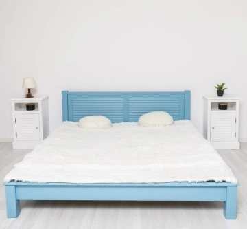 Set mobila dormitor Mediterana, lemn masiv, 4 piese, dublu color, personalizabil - Img 3