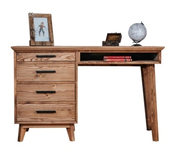 Birou Terra Home cu 4 sertare, lemn masiv, 120 x 60 x 76 cm - Img 2