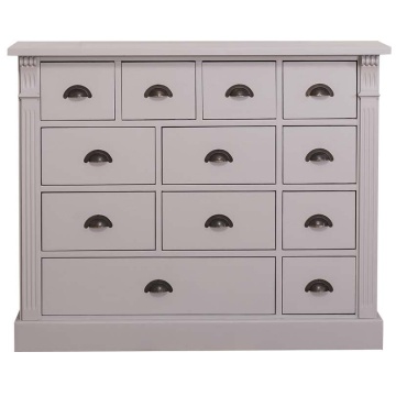 Comoda Cavaler lemn masiv cu 12 sertare, 120 x 36 x 97 cm - Img 2