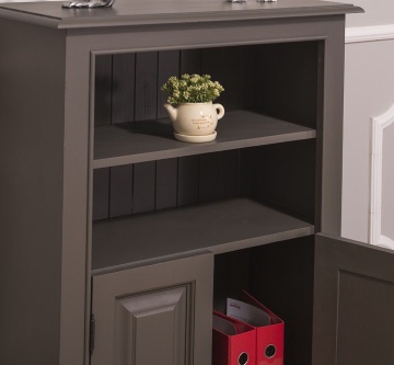 Comoda Cleo lemn masiv, 2 usi si 1 polita, 76 x 35 x 102 cm - Img 3