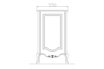 Comoda cu 6 sertare dormitor Andra, lemn masiv, 120 x 55 x 95 cm - Img 6