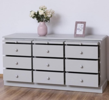 Comoda lemn masiv cu 9 sertare My Julietta, 158 x 48 x 79 cm - Img 3