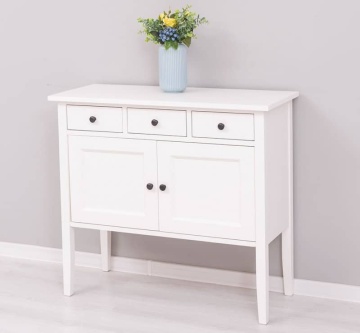 Comoda Lola lemn masiv, cu 2 usi si 3 sertare, 100 x 41 x 90 cm - Img 4