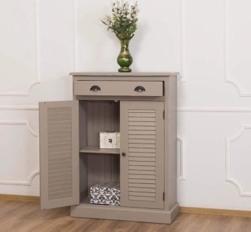 Comoda Mediterana lemn masiv, 2 usi si 1 sertar, 85 x 37 x 120 cm - Img 2