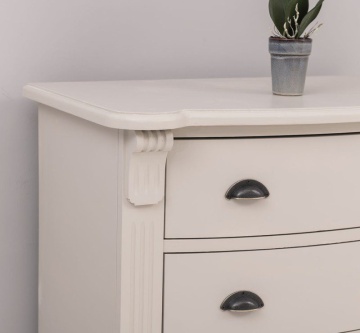 Comoda Narcis lemn masiv, 6 sertare curbate, 80 x 48 x 120 cm - Img 2