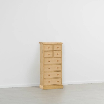 Comoda Rustika lemn masiv cu 8 sertare, 56 x 36 x 121 cm - Img 2