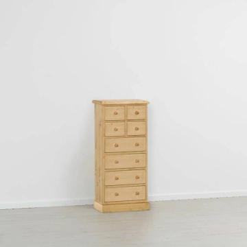 Comoda Rustika lemn masiv cu 8 sertare, 56 x 36 x 121 cm - Img 2