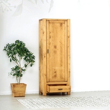 Dulap 1 usa si 1 sertar Lemn Masiv Dormitor Ecuador, 72 x 45 x 195 cm