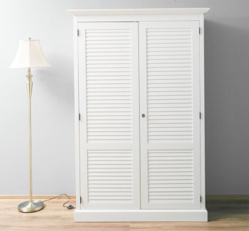 Dulap cu 2 usi lemn masiv Mediterana, 134 x 59 x 200 cm - Img 1