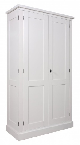 Dulap cu birou Lovely Kubic, lemn masiv si mdf alb, 100 x 45 x 180 cm - Img 4