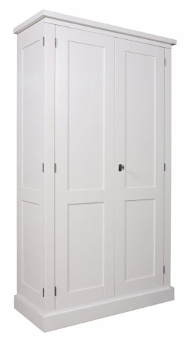 Dulap cu birou Lovely Kubic, lemn masiv si mdf alb, 100 x 45 x 180 cm - Img 4
