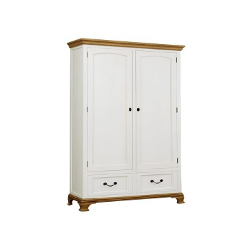 Dulap dormitor Montreal cu 2 usi si 2 sertare lemn masiv, 135 x 61 x 205 cm