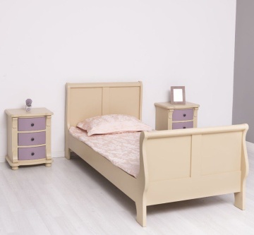 Pat Belinda cu doua tablii lemn masiv, 90 x 200 cm - Img 4