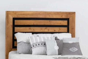 Pat dormitor Mexicana lemn masiv, suport saltea inclus, 90 x 200 cm - Img 2