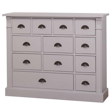 Comoda Cavaler lemn masiv cu 12 sertare, 120 x 36 x 97 cm - Img 3