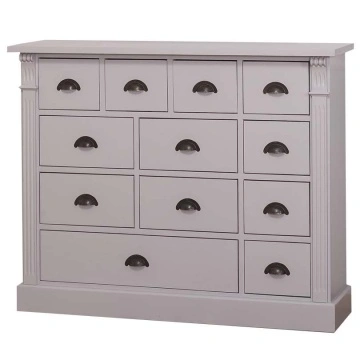Comoda Cavaler lemn masiv cu 12 sertare, 120 x 36 x 97 cm - Img 3