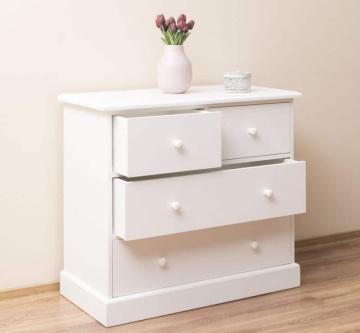 Comoda dormitor lemn masiv My Julietta, 4 sertare, 100 x 50 x 90 cm - Img 1