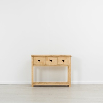 Consola Lemn Masiv Rustic Ana cu 3 sertare, 114 x 42 x 89 cm - Img 2