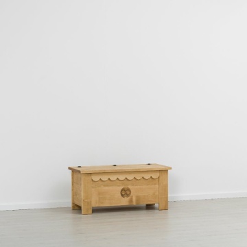 Cufar Rustika lemn masiv sculptat, 110 x 51 x 50 cm - Img 3