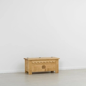 Cufar Rustika lemn masiv sculptat, 110 x 51 x 50 cm - Img 3