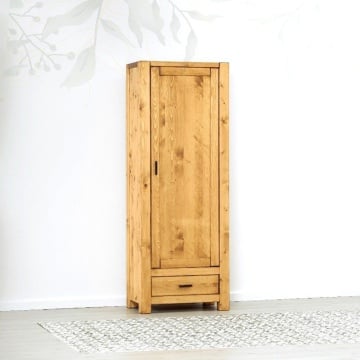 Dulap 1 usa si 1 sertar Lemn Masiv Dormitor Ecuador, 72 x 45 x 195 cm - Img 2